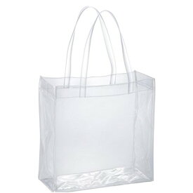 透明バッグ クリアバッグ トートバッグ 大容量Lサイズ 透明ビニール 幅35 高さ35 マチ15cm CB-3535 痛バッグ