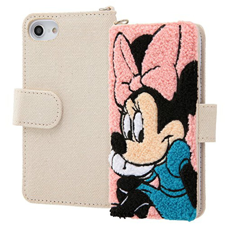 楽天市場 Iphonese 第2世代 Iphone 8 ケース ディズニーキャラクター サガラ刺繍 手帳型ケース ミニー エクスプレスジャパン