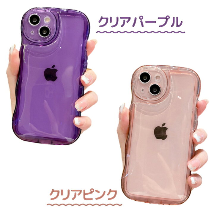 楽天市場】iPhone ケース ウェーブ iPhone16 多機種対応 クリア ラメ  