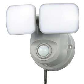 防犯センサーライト OSE-LS800 LEDセンサーライト（2灯/800lm/コンセント式）_OHM（オーム電機）