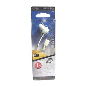 AV オーディオ イヤホン EAR-1201 モノラルイヤホン ラジオΦ3.5 1m 白 EAR-1201 OHM(オーム電機)