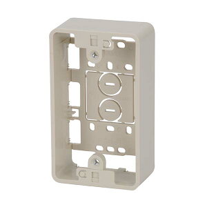 モールパーツ イリズミ モール用BOX(ミルキー/1個用)_00-4282_DZ-FCB1M_OHM(オーム電機)