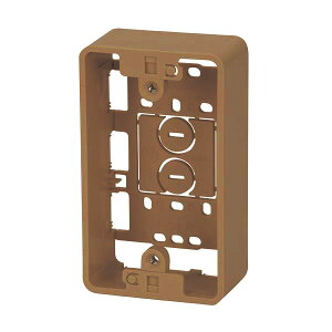 モールパーツ イリズミ モール用BOX(茶/1個用)_00-4284_DZ-FCB1BR_OHM(オーム電機)