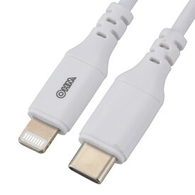 スマートフォン用ケーブル USB ライトニングケーブル（USB Type-C/1.8m/ホワイト）_01-7123_SIP-L18CH-W_OHM（オーム電機）