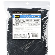 配線結束用品 結束バンド ロックタイ 耐候性ロックタイ（100mm/黒/1000本入り）_04-3153_LT-100W1000BK_O…