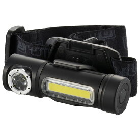 オーム電機 LEDマルチヘッドライト 160lm USB充電式 連続使用時間1.2h ブラック LHA-MUSB160C-K 08-0995 OHM 懐中電灯 作業灯 ヘッドライト