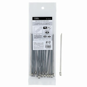 配線結束用品 結束バンド ステンレスタイ ステンレスタイ(130mm/15本入り)_09-1586_SST-130 15P_OHM(オーム電機)