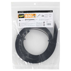 配線結束用品 結束バンド 耐候性ワイドタイ 耐候性ワイドタイ(815mm/黒/10本入り)_09-1770_WLT-830-K 10P_OHM(オーム電機)