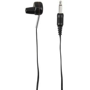 AV オーディオ イヤホン ELP突起型モノラルイヤホンブラック1m_TR101BK_YAZAWA(ヤザワコーポレーション)