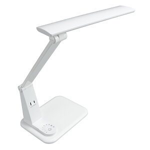 �����Ɩ� �f�X�N���C�g �X�^���h���C�g LED�w�K�X�^���h���C�g�R���Z���g�t��10W�z���C�g_GSLA10D01WH_YAZAWA�i���U���R�[�|���[�V�����j