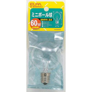 ���M�d�� ����E17 �~�j�{�[���� G-805H(C) �~�j�{�[���� 60W E17 G50 �N���A G-805H(C) ELPA�i�G���p�E�����d��j