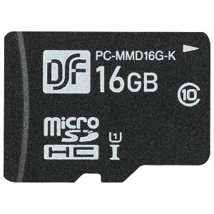 SDJ[h microSDJ[h }CN micro }CNSDHC[J[hi16GB/h\IPX7hZ`/CLASS10/ubNj_01-3057_PC-MMD16G-K_OHMiI[d@j