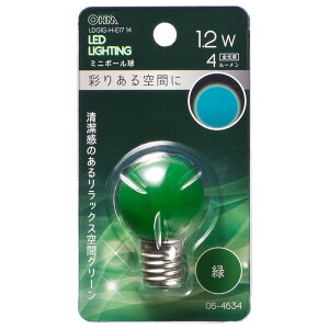 LEDd E17 ~j{[` LED~j{[ip/1.2W/4lm/ΐF/G30/E17j_06-4634_LDG1G-H-E17 14_OHMiI[d@j