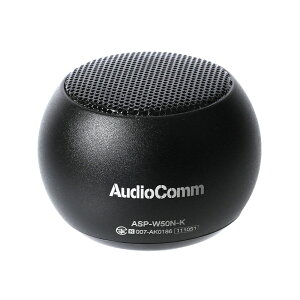 Bluetooth���C�����X�~�j�X�s�[�J�[�i�A���~�{�f�B/microUSB�[�d/�o��3W/�u���b�N�j_03-2417_ASP-W50N-K_OHM�i�I�[���d�@�j