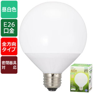 LED�d�� �{�[�����`�i60�`����/760Lm/6.8W/�����F/E26/�S�����z��240°/���`���Ή��j_06-3165_LDG7N-G AG51_OHM�i�I�[���d�@�j