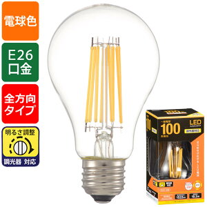 LED�t�B�������g�^�C�v�d�� �N���A�i100�`����/1522lm/�d���F/E26/�S�����z��290°/������Ή��j_06-3459_LDA10L/D C6_OHM�i�I�[���d�@�j
