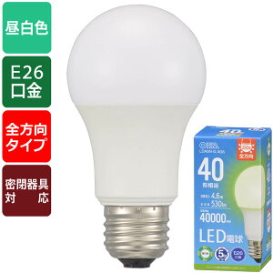 LED�d�� E26 40�`���� �����F�bLDA5N-G AG6 06-5514 �I�[���d�@