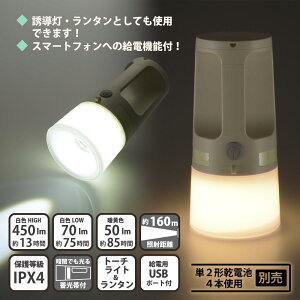 LEDg[`^idpUSB|[g/~ѕt/P2`×4{gp/450 lm/Agp FHIGH13/ی쓙IPX4j_08-1340_LP-450AU-W_OHMiI[d@j