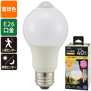 LEDd E26 40` lÃZT[t dFbLDA5L-G R52 06-4785 I[d@ OHM