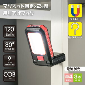 ���ړI��ƃ��C�g�iCOB LED�g�p/�Ǝˊp�x80°/�P4�`×3�{�g�p/ �����F/120 lm�j_08-0873_SL-W150R6C_OHM�i�I�[���d�@�j