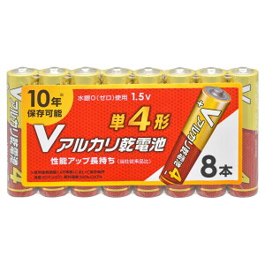 �A���J�����d�r V�V���[�Y �i�P4�`×8�{�p�b�N�j_08-4128_LR03VS8P_OHM�i�I�[���d�@�j