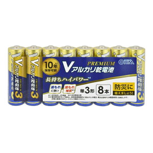 �A���J�����d�r V�V���[�Y PREMIUM�i�P3�`×8�{�p�b�N�j_08-4206_LR6VPS8P_OHM�i�I�[���d�@�j