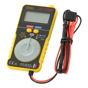 �f�W�^���}���`�e�X�^�[�i�J�[�h�^/CR2032�{�^���d�r×1�t���j_06-5407_TST-TDR202B_OHM�i�I�[���d�@�j