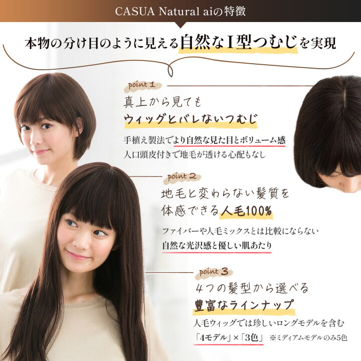 楽天市場】【累計2万個突破】ウィッグ 人毛100% ショート ボブ  