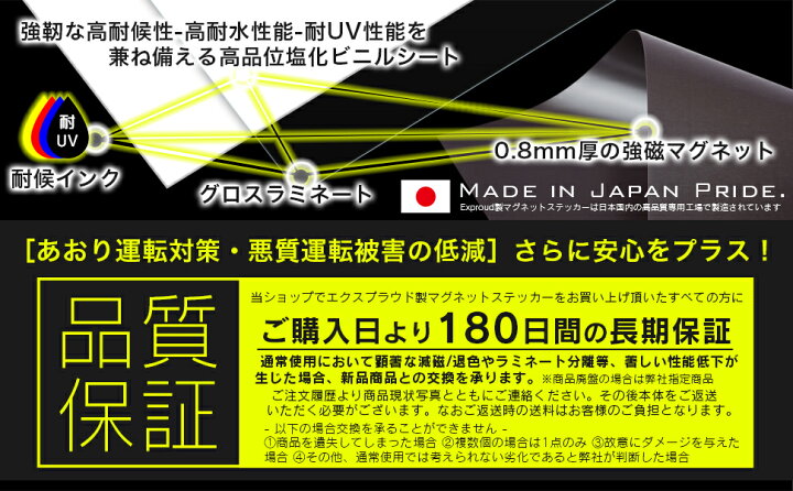 楽天市場 送料無料 ドライブレコーダー録画中 イラスト黒mタテ 蛍光 反射 マグネット ステッカー 11x9cm Mサイズ ドライブレコーダー あおり運転対策m Exproud B08lmh685h Extore