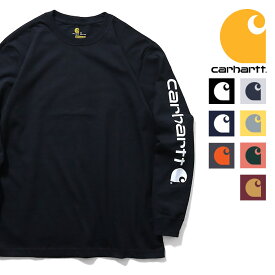 CARHARTT/カーハート crhtt-k231 LONG SLEEVE GRAPHIC LOGO T-SHIRT / グラフィックロゴ 長袖Tシャツ -全7色- カジュアル プリント リブ ストリート メンズ レディース ウィメンズ 大きいサイズ ゆったり US規格 ワークウェア アメカジ [CRHTT-k231]