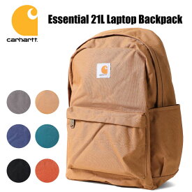 CARHARTT/カーハート crhtt89170835 Essential 21L Laptop Backpack / エッセンシャル 21L ラップトップ バックパック -全6色- メンズ レディース ユニセックス バッグ 大容量 ワーク カジュアル デイパック 撥水 リュック ロゴ 無地 ポケット 学生 A4 [CRHTT89170835]
