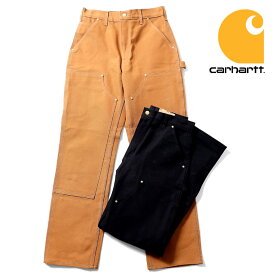 CARHARTT/カーハート　crhtt-b01 DOUBLE-FRONT WORK DUNGAREE / ダブルニーダックペインターパンツ -全2色- ダブルフロント ダンガリー ダック シンプル ワークパンツ アメリカ パッチ ロゴ メンズ 大きいサイズ [CRHTT-B01]