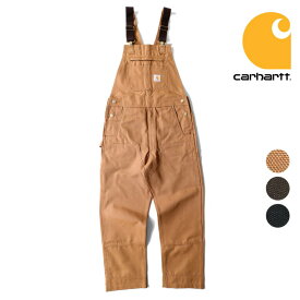 CARHARTT/カーハート CRHTT-R01 DUCK BIB OVERALL UNLINED / ダック ビブ オーバーオール -全3色- オーバーオール ツールポケット ヴィンテージ 厚手 ハンマーループ シンプル ワークパンツ 丈夫 カジュアル パッチ ロゴ メンズ [CRHTT-R01]