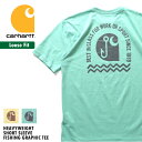 CARHARTT/カーハート crhtt105351 LOOSE FIT HEAVYWEIGHT SHORT SLEEVE FISHING GRAPHIC TEE / ルーズフィットヘビーウェイト半袖Teeシャツ -全2色- / カジュアル / コットン / リブ / ロゴ / プリント / パッチ [CRHTT105351]