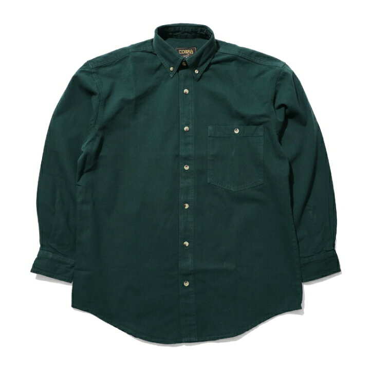 COBRA CAPS コブラキャップス HDN-L HEAVY DENIM LONG SLEEVE ヘビーデニム ロングスリーブ -全7色- 長袖シャツ デニムシャツ カジュアルシャツ ボタンダウン メンズ 厚手 HDN-L