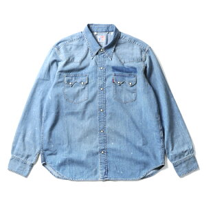LEVI'S VINTAGE CLOTHING / ���[�o�C�X ���B���e�[�W �N���[�W���O B-07205 SAWTOOTH DENIM SHIRT / �\�E�g�D�[�X �f�j�� �V���c -�S1�F- 1955 �����Y LVC ���H ���[�N�E�F�A XX �E�F�X�^���V���c �V���v�� �J�W��