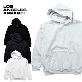 『LOS ANGELES APPAREL / ロサンゼルスアパレル』 L-HF09 Heavy Fleece Crew Hoded Pullover Sweatshirt / ヘビーフリース クルー フードプルオーバー スウェットシャツ -全4色- パーカー/ユニセックス/ビンテージ/フード/PARKA/HOOD[L-HF09]