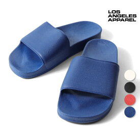 LOS ANGELES APPAREL / ロサンゼルスアパレル L-UNISLIDE UNISEX EVERYDAY SLIDES / ユニセックス エブリデイ スライド -全4色- サンダル 靴 メンズ レディース 歩きやすい アメリカ USA カジュアル 撥水 無地 春 夏 シンプル [L-UNISLIDE]