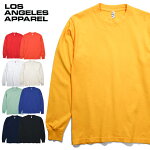 『LOSANGELESAPPAREL/ロサンゼルスアパレル』L-1807GDL/SGarmentDyeT-Shirt6.5oz/ロングスリーブガーメントダイTシャツ6.5オンス-全9色-/Tシャツ/長袖/ユニセックス/ビンテージ/アメリカ/[L-1807GD]