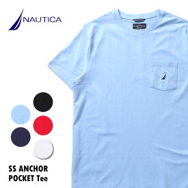 【NAUTICA / ノーティカ】 NTC41050 SS ANCHOR POCKET Tee / アンカーポケットTeeシャツ -全5色- ロゴ 刺繍 半袖 ワンポイント マリン シンプル カジュアル ストリート クルーネック ポケT アウトドア メンズ レディース ユニセックス[NTC41050]