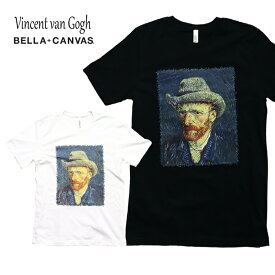 『BELLA+CANVAS / ベラキャンバス』tp2021 Self portrait(1889)by Vincent Van Gogh T-Shirt / Self portrait(1889) フィンセント・ファン・ゴッホ Tシャツ -全2色-/名画/絵画/自画像/アート/AAA/プリント/[TP2021]