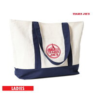 TRADER JOE'S / トレーダージョーズ TJ2101 REUSABLE COTTON TOTE BAG / トートバッグ -全1色- 大きめ 大…