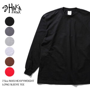 �wSHAKA WEAR / �V���J �E�F�A�xSHAKA03XXL 7.5oz MAX HEAVYWEIGHT LONG SLEEVE TEE / 7.5�I���X�}�b�N�X �w�r�[�E�G�C�g ����T�V���c -�S6�F- /7.5�I���X/USA�R�b�g��/����/���n/�傫��/����/T�V���c[SHAKA03XXL]