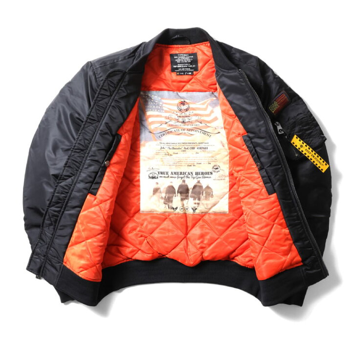 楽天市場】TOP GUN / トップガン TOPGUN002 TOP GUN MA-1 NYLON BOMBER 