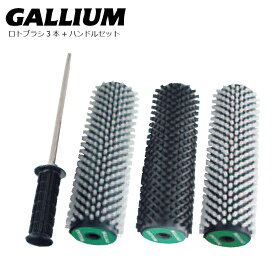 Gallium Wax ロトブラシセット A ソフト 000126 ハード ボア&ナイロンミックス ハンドル 電ドリなしケース無し ガリウム ロトブラシ