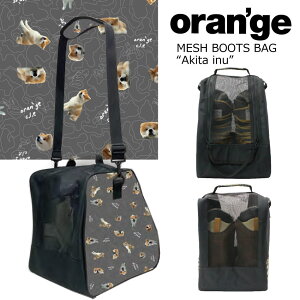 IW bVu[cobN AL^ Ck Oran'ge Mesh Boots Bag Akita Inu V_[t EGA u[c ۊ