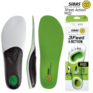シダス ボードインソール スリーフィート アクション ミッド SIDAS 3Feet Action MID インソール 成型不要 32mm厚 高衝撃吸収性 インソール INSOLE