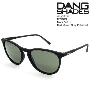 �_�� �V�F�C�f�B�[�Y �T���O���X �Ό� �t�F���g�� vidg00359 DANG Shades FENTON Black Soft x Dark Green Gray Polarized ���˃J�b�g ���E�N���A �t�B�b�V���O