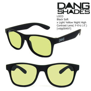 �_�� �V�F�C�f�B�[�Y �T���O���X �i�C�g�����Y ���R vidg00497 DANG Shades LOCO Black Soft x Light Yellow Night High Contrast Lens(�i�C�g�����Y) �����M�V