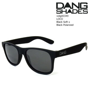 �_�� �V�F�C�f�B�[�Y �T���O���X �Ό� ���R vidg00349 DANG Shades LOCO Black Soft x Black Polarized �����˃J�b�g ���E�N���A�Ƀ{�[�h �t�B�b�V���O